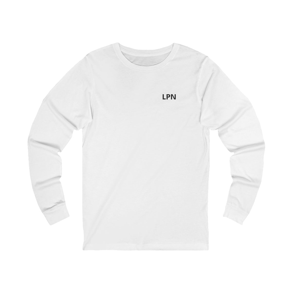 Nursify LPN long sleeve shirt from the professional pride collection, product gallery view.