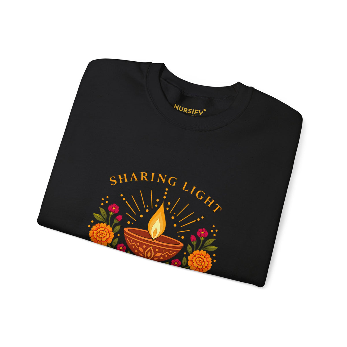 Sharing Light Happy Diwali Crewneck Sweatshirt | Nursify