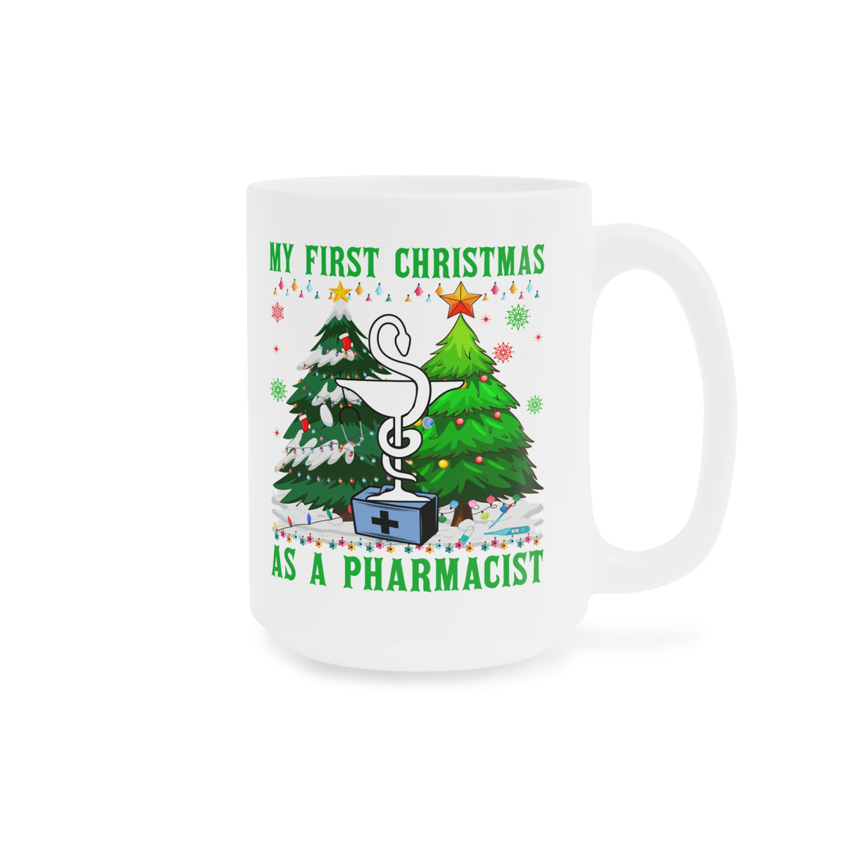 My First Christmas as a Pharmacist Mug, Pharmacy Symbol