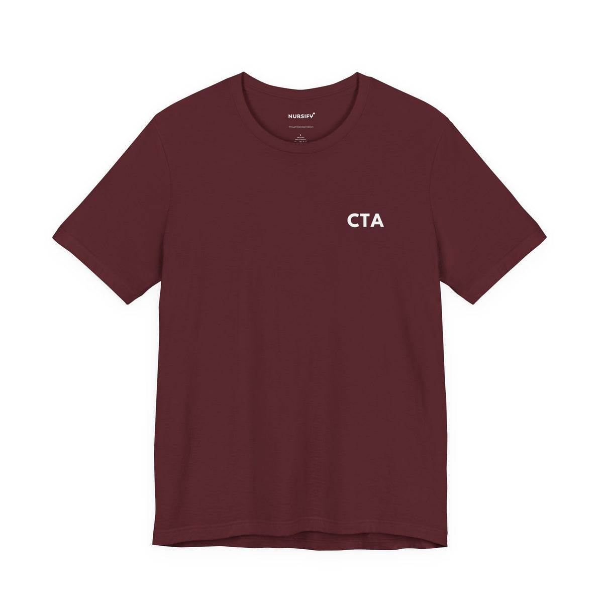 Nursify CTA short sleeve shirt from the professional pride collection, product gallery view.