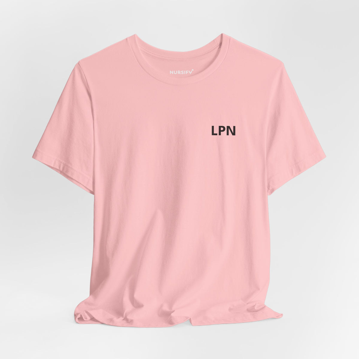 Nursify LPN short sleeve shirt from the professional pride collection, product gallery view.