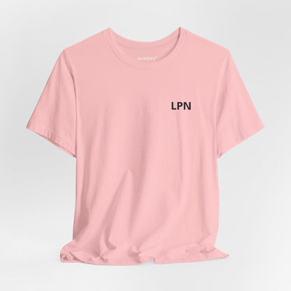 Nursify LPN short sleeve shirt from the professional pride collection, product gallery view.
