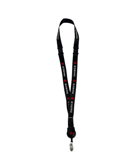 Canadian Nurse Lanyard with Badge Reel