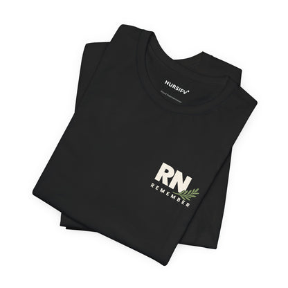 RN Short Sleeve Nurse Shirt, Rosemary Remembrance