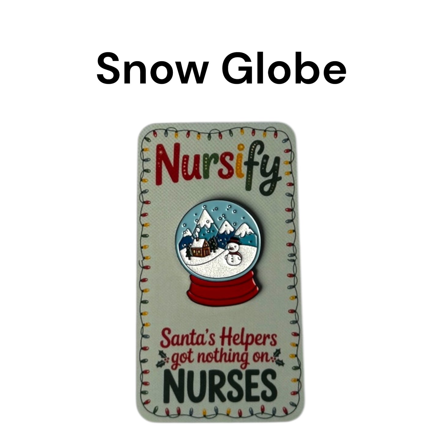 Santa's Helpers got nothing on Nurses Christmas Enamel Pins