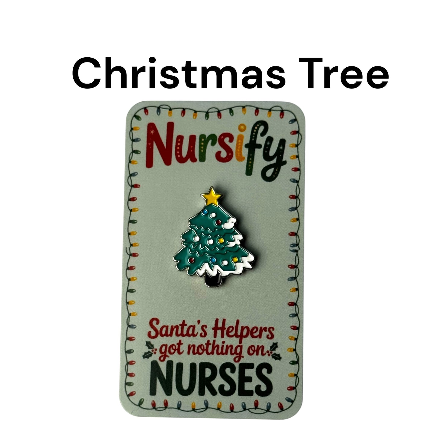 Santa's Helpers got nothing on Nurses Christmas Enamel Pins