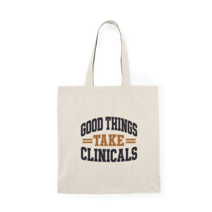 Good Things Take Clinicals Tote Bag | Collegiate Navy