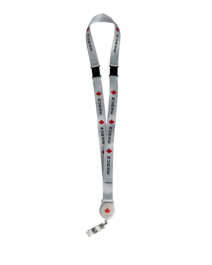 Canadian Nurse Lanyard with Badge Reel