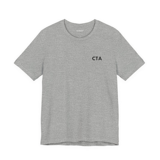 Nursify CTA short sleeve shirt from the professional pride collection, product gallery view.
