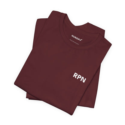 Nursify RPN short sleeve shirt from the professional pride collection, product gallery view.