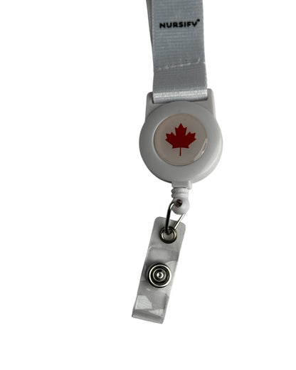 Canadian Nurse Lanyard with Badge Reel