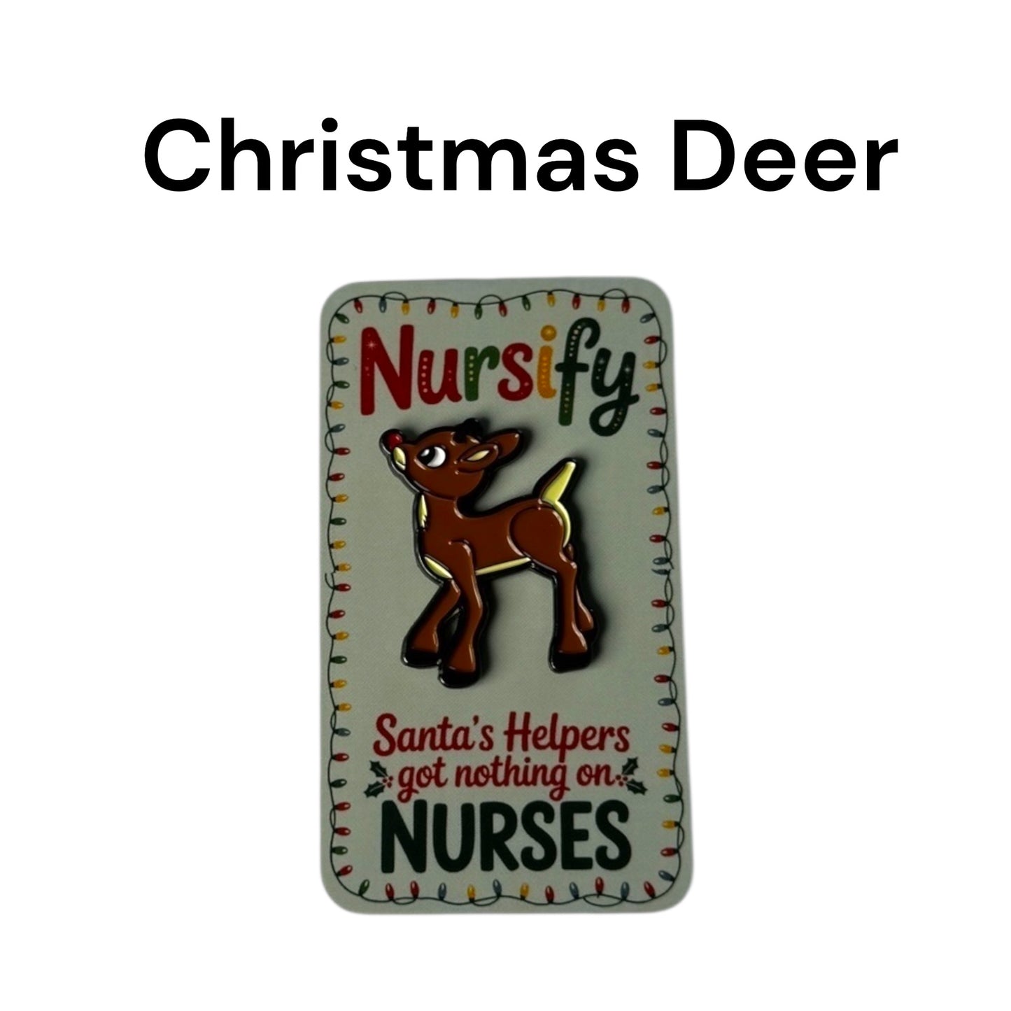 Santa's Helpers got nothing on Nurses Christmas Enamel Pins