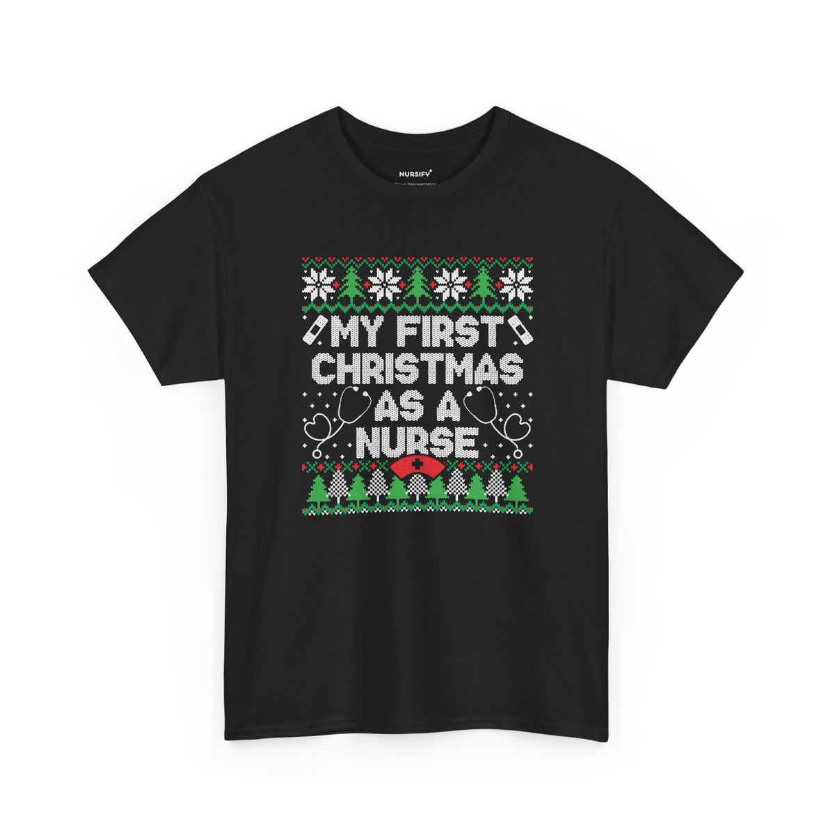 My First Christmas as a Nurse T-Shirt, Christmas Trees