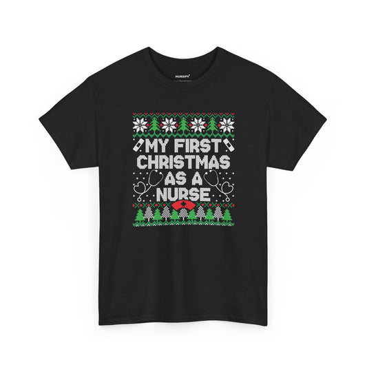 My First Christmas as a Nurse T-Shirt, Christmas Trees
