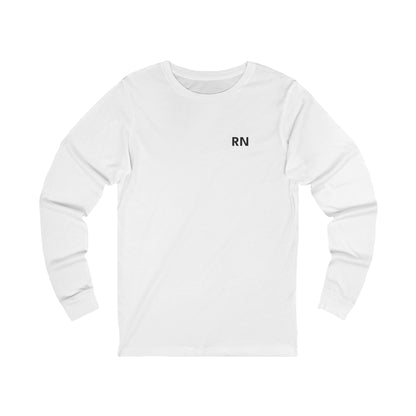 Nursify RN long sleeve shirt from the professional pride collection, product gallery view.