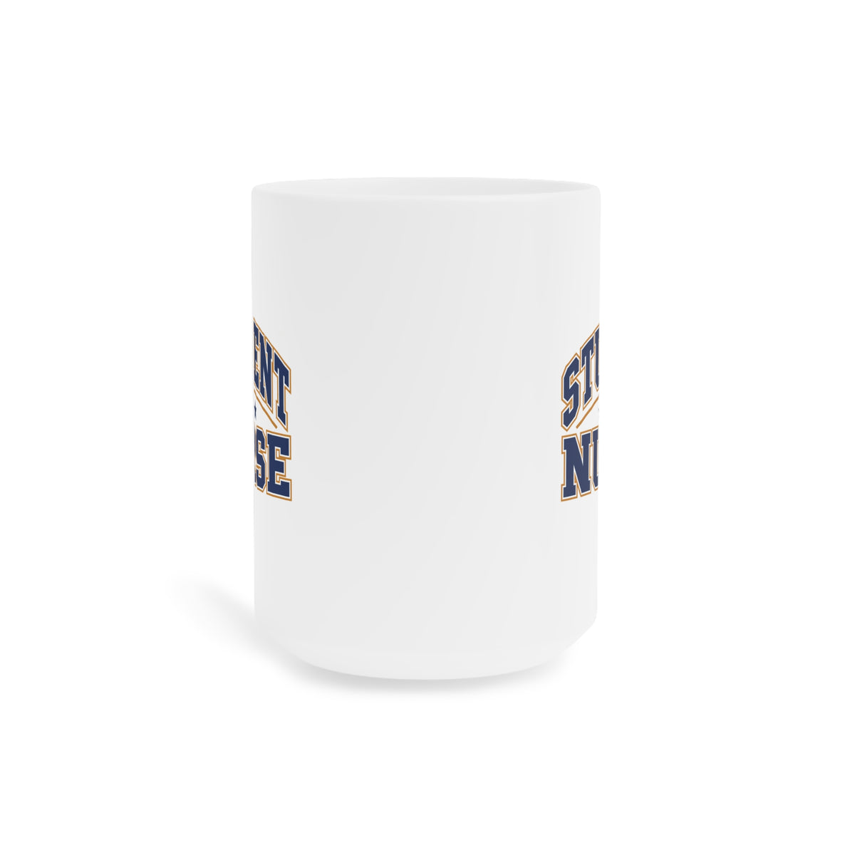 Student Nurse Mug, Collegiate Navy, 15 oz, centred supplier product angle