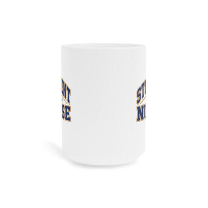 Student Nurse Mug, Collegiate Navy, 15 oz, centred supplier product angle