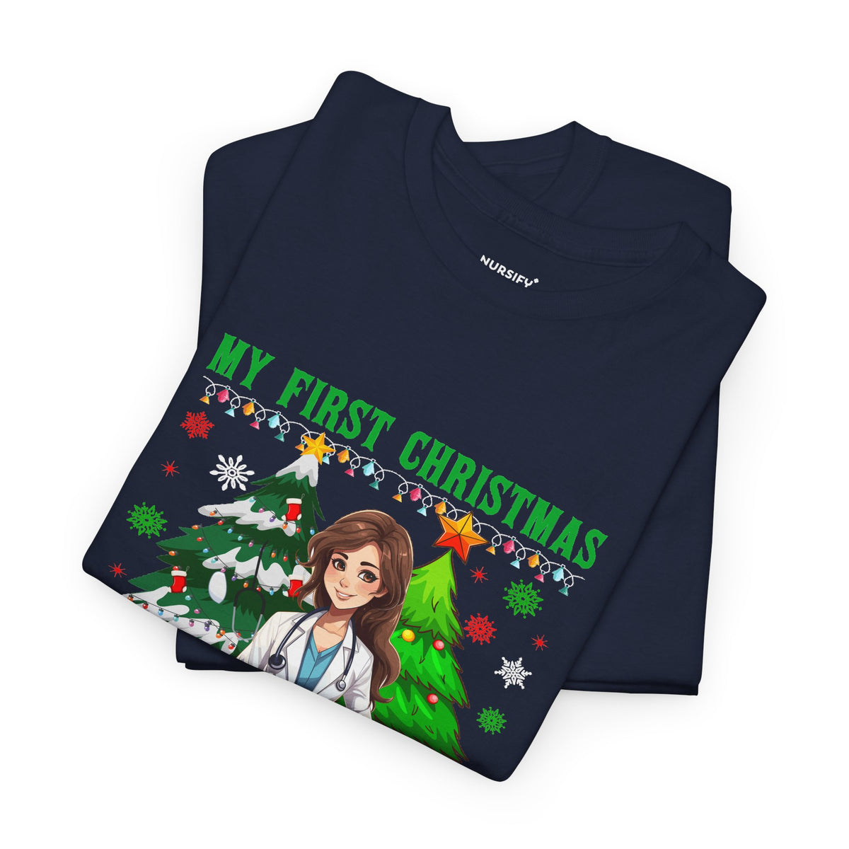 My First Christmas as a Pharmacist T-Shirt, Portrait