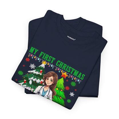 My First Christmas as a Pharmacist T-Shirt, Portrait