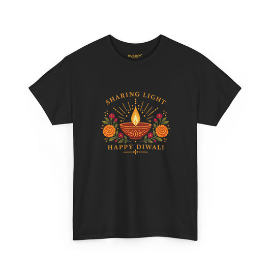 Sharing Light Happy Diwali T Shirt | Nursify