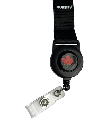 Canadian Nurse Lanyard with Badge Reel