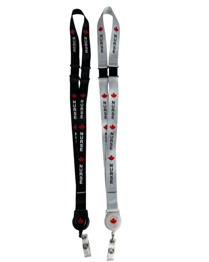 Canadian Nurse Lanyard with Badge Reel