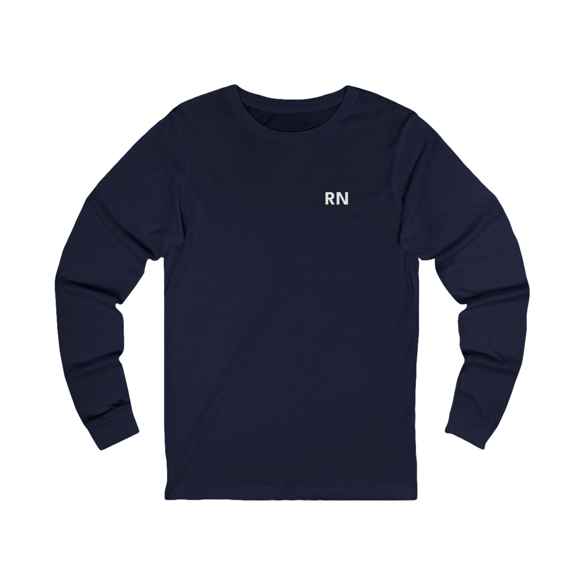 Nursify RN long sleeve shirt from the professional pride collection, product gallery view.
