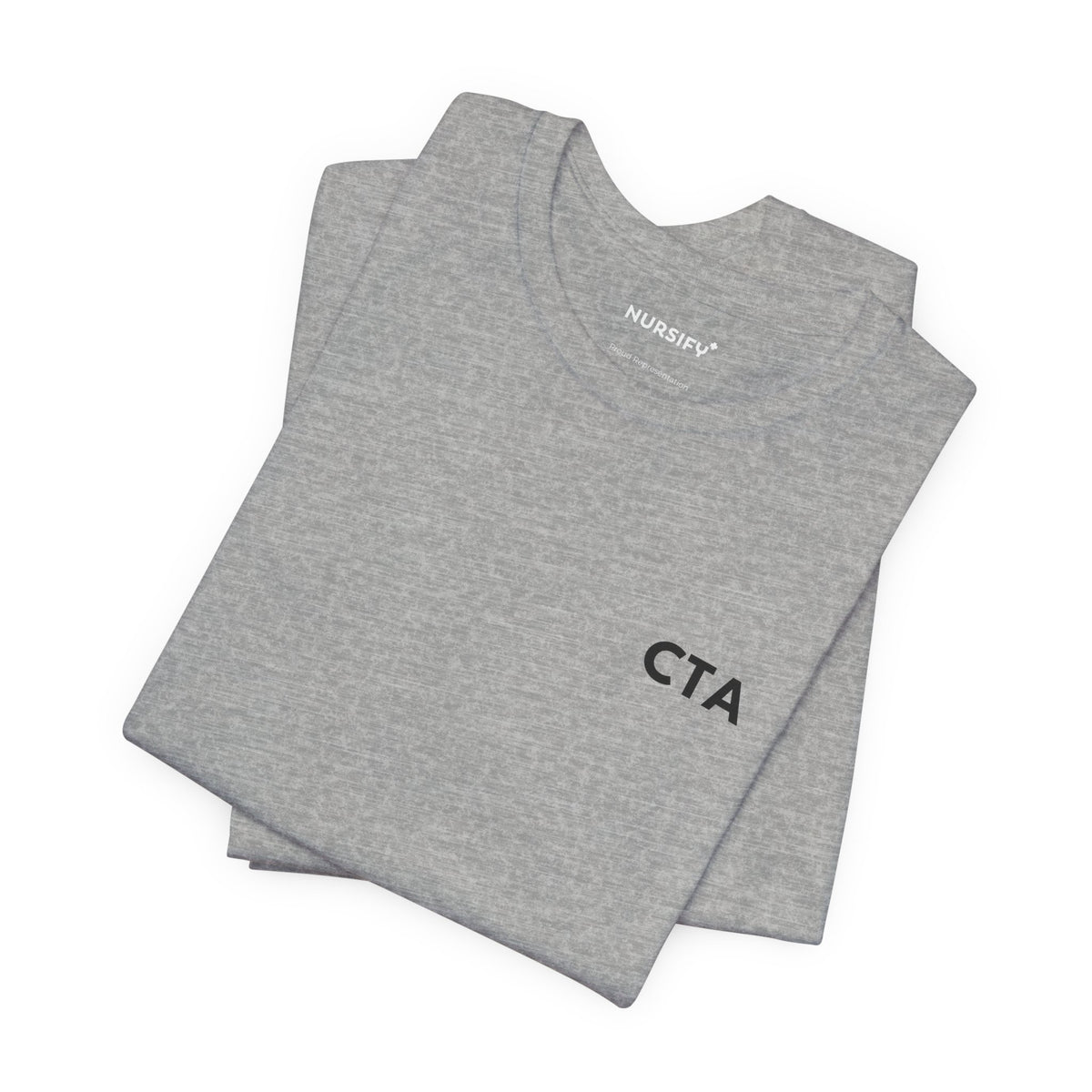 Nursify CTA short sleeve shirt from the professional pride collection, product gallery view.