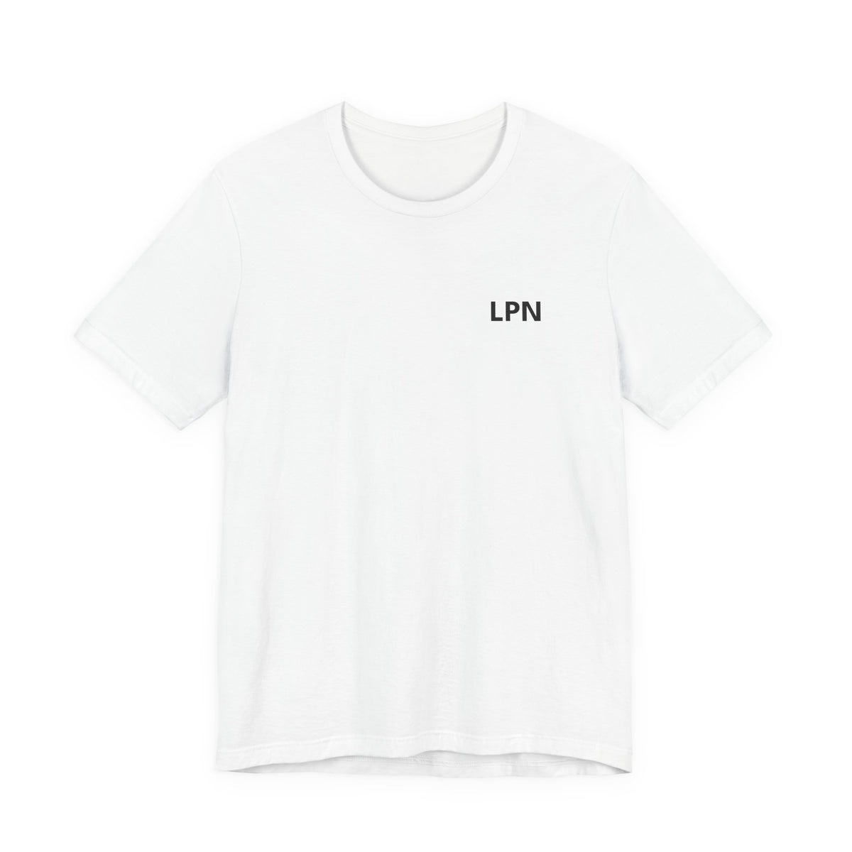 Nursify LPN short sleeve shirt from the professional pride collection, product gallery view.