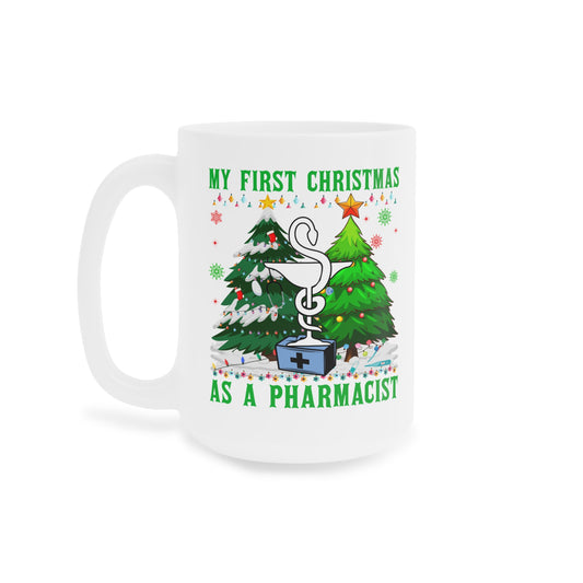 My First Christmas as a Pharmacist Mug, Pharmacy Symbol