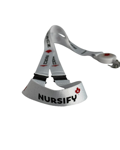 Canadian Nurse Lanyard with Badge Reel