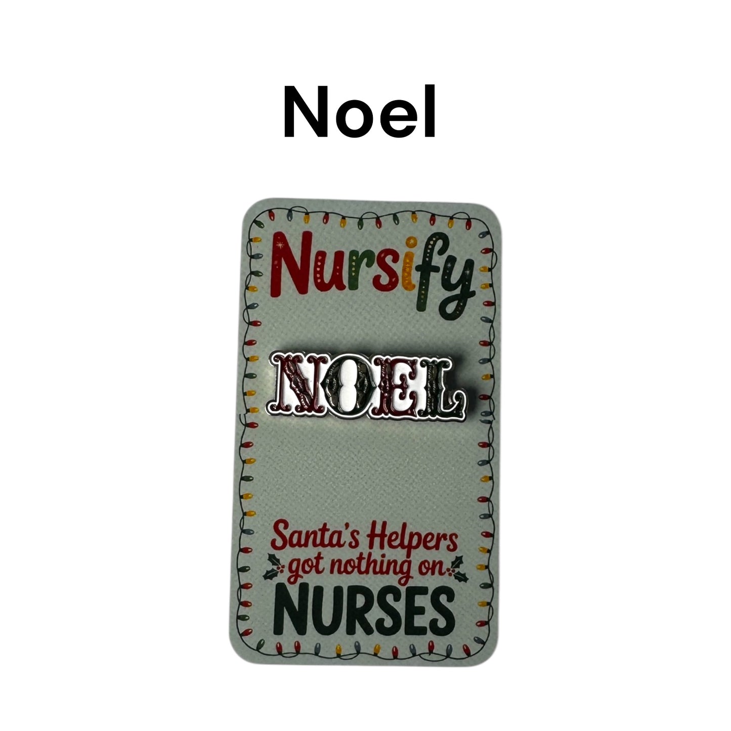 Santa's Helpers got nothing on Nurses Christmas Enamel Pins