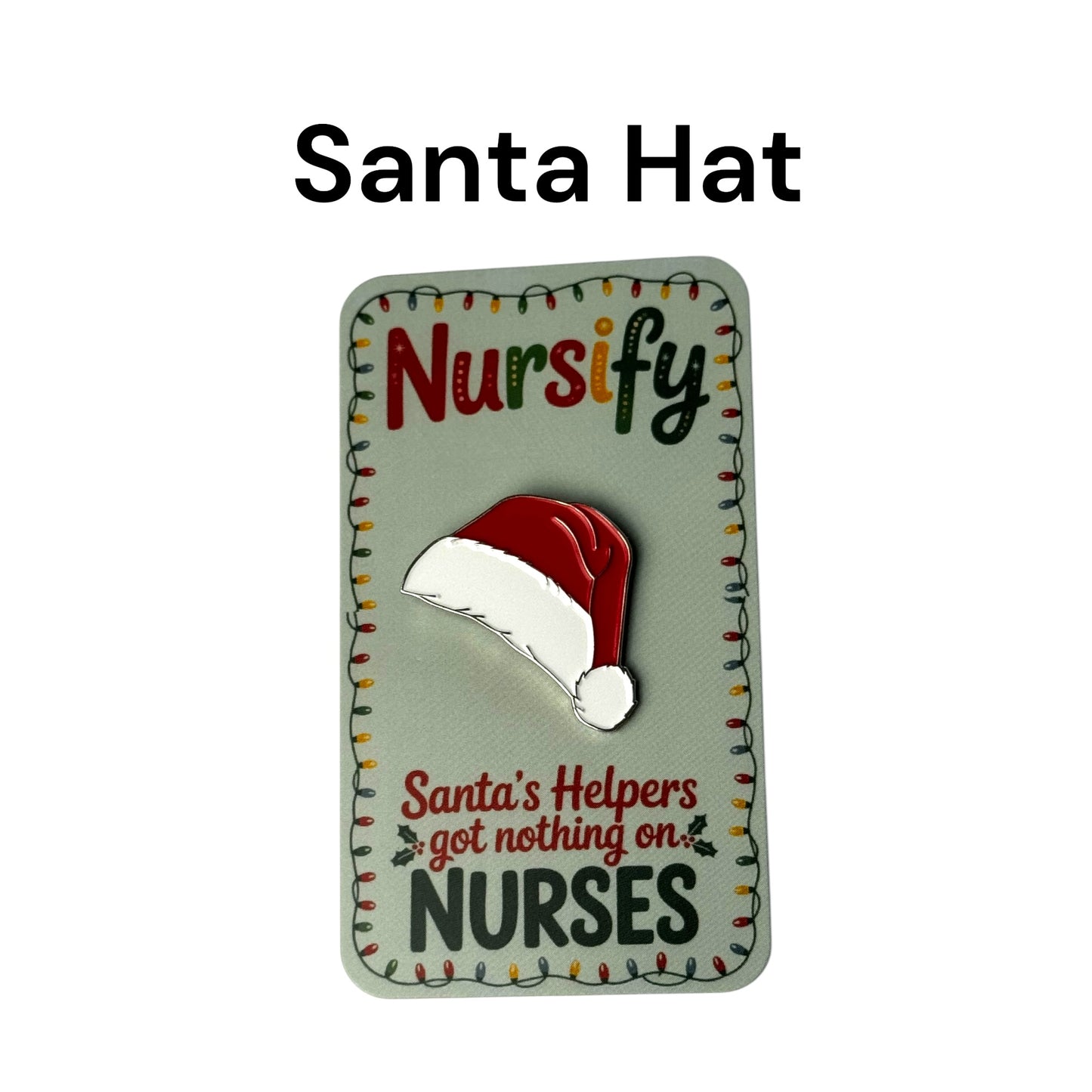 Santa's Helpers got nothing on Nurses Christmas Enamel Pins
