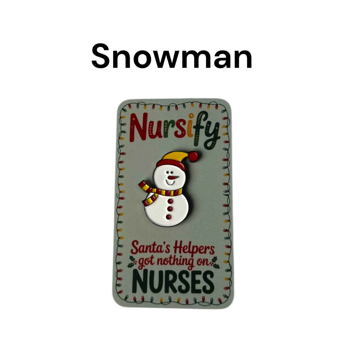 Santa's Helpers got nothing on Nurses Christmas Enamel Pins