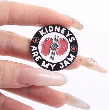 Kidney Enamel Pins