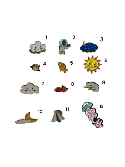 Space & Sky Enamel Pins