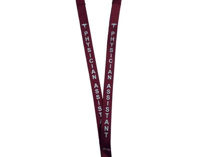 Physician Assistant Double-Breakaway Lanyard – Burgundy