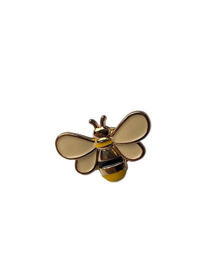 This images shows an individual enamal  bubblebee pin