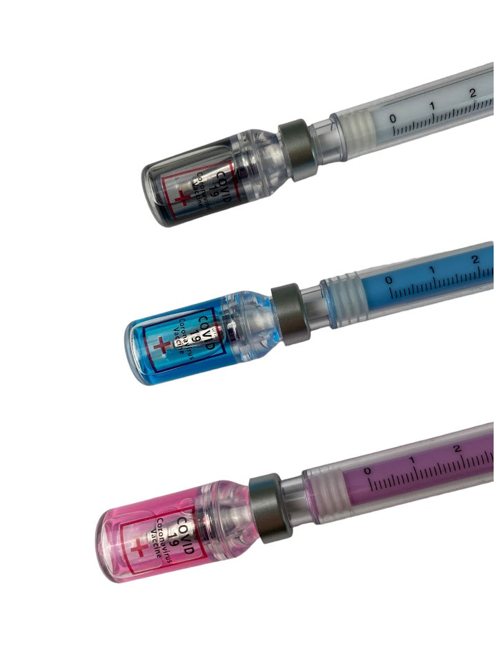 VILE AND NEEDLE PENS, Fake Vile and Needle Pen, Healthcare Pen, Healthcare Gift