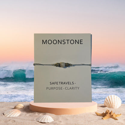 POSITIVITY BRACELET, Moonstone Bracelet, Stone Bracelet