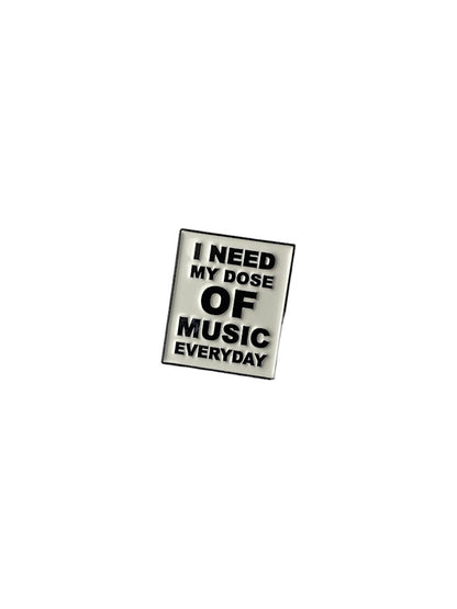 Music Enamel Pin | Music Quote Pins