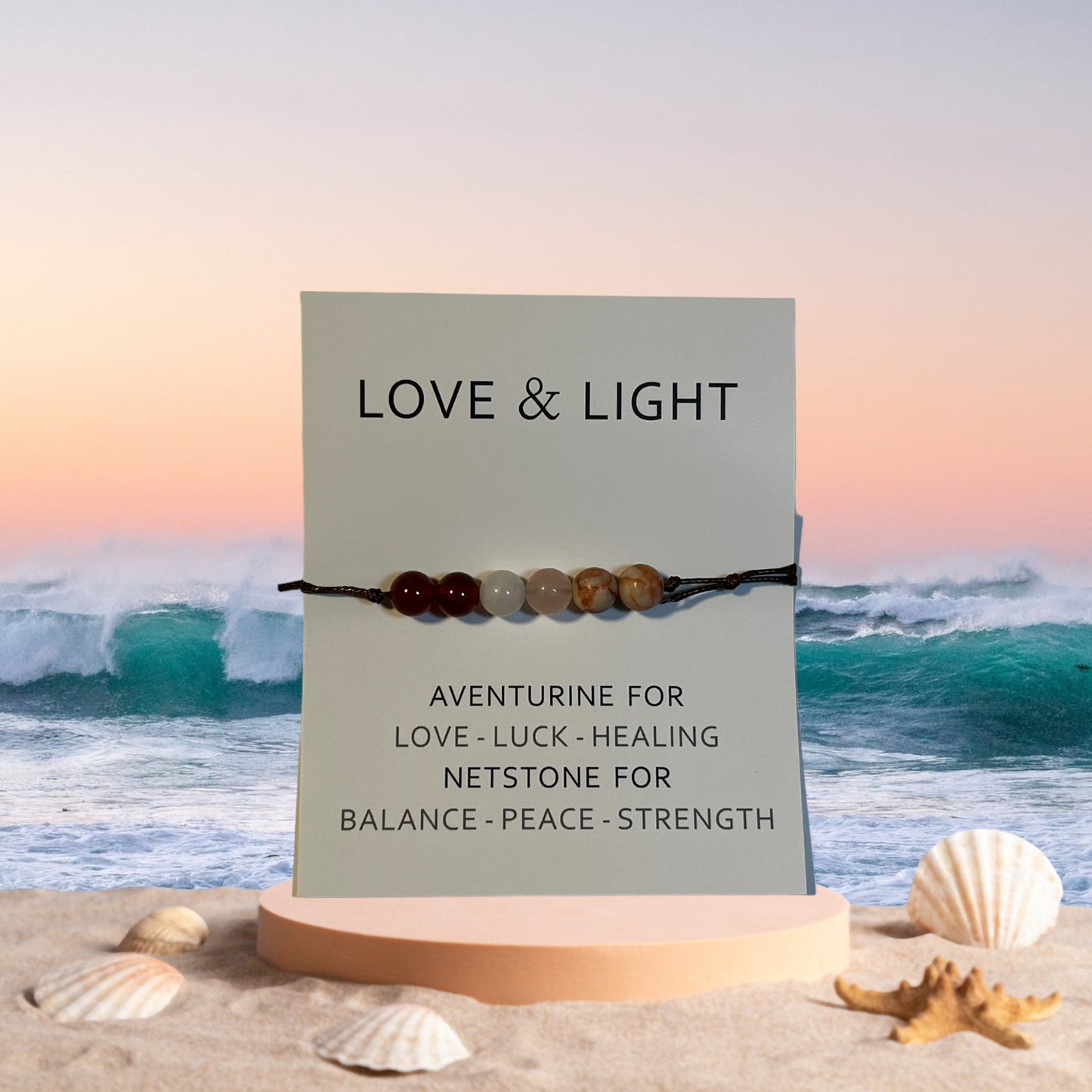 POSITIVITY BRACELET, Love&Light Bracelet, Stone Bracelet