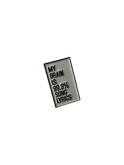Music Enamel Pin | Music Quote Pins