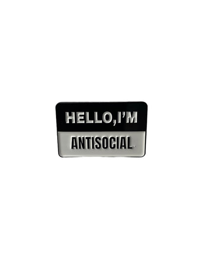 Introvert Enamel Pin | Antisocial Quote Pins