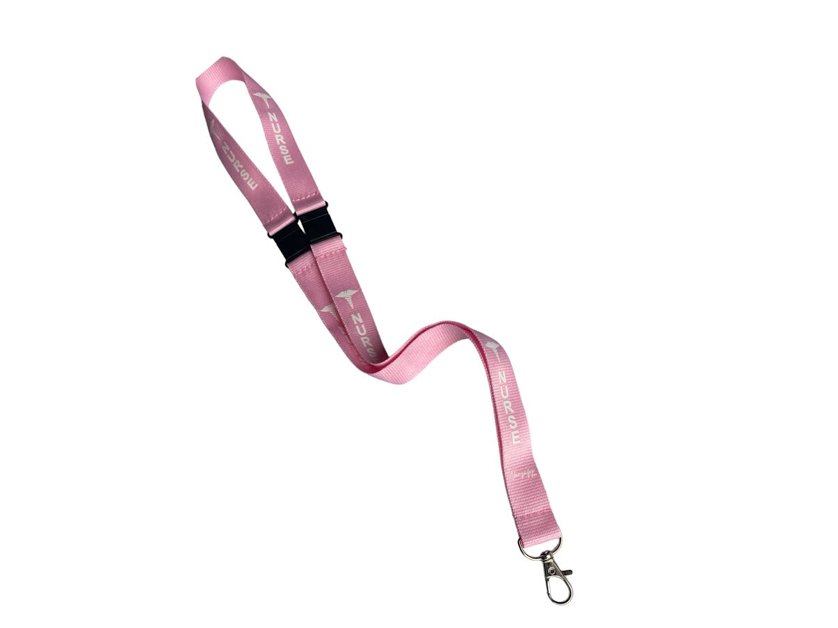 NURSE LANYARD SET, Black, Burgundy, Pink, Grey, badge holder, key holder with 2 breakaway , Safety Lanyard, Nurse Gift Set