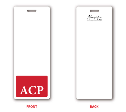 Red Oversized Vertical ACP Badge Buddy