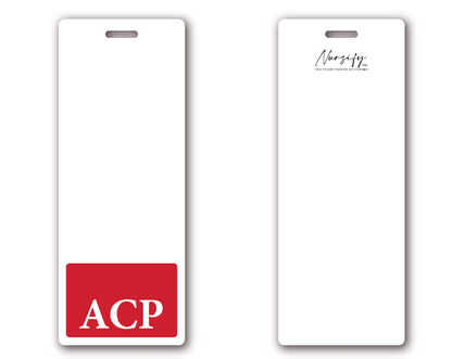 Red Oversized Vertical ACP Badge Buddy