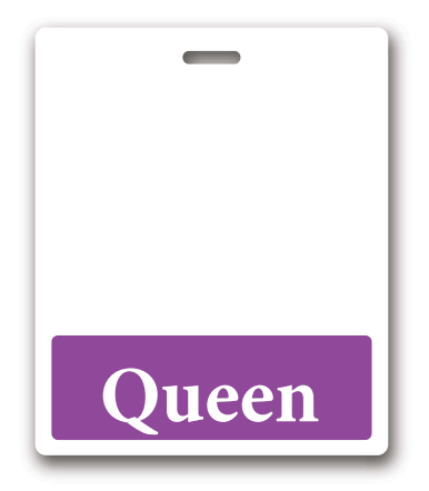 Oversized Queen Horizontal Badge Buddy in Purple