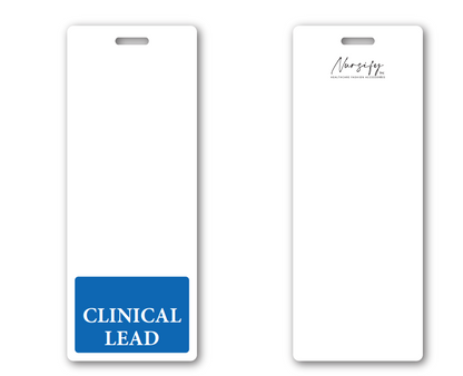 Clinical Lead Badge Buddy Blue