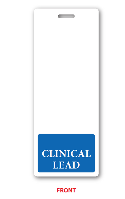 Clinical Lead Badge Buddy Blue